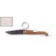 Yatagan Mongin,manche 10 cm en bois d'amourette,lame Damas