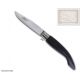 couteau le perigord,n2 a virole,manche en ebene,lame 12c27