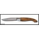 couteau le perigord,a ressort,manche en olivier,lame 12c27
