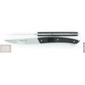 couteau Claude Dozorme,Thiers verrou guilloche,corne noire