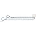 chaine pour couteau, gourmette,2 mousquetons 1 a ressort,1 a vis