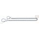 chaine pour couteau, gourmette,2 mousquetons 1 a ressort,1 a vis