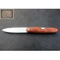 Navette Mongin 12 cm en loupe d amboine