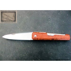 Facette Mongin 12 cm en loupe d amboine sans anneau