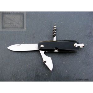 Couteau Mongin,canif Mongin, 3 pi&eacute;ces, manche de 8cm en corne de buffle