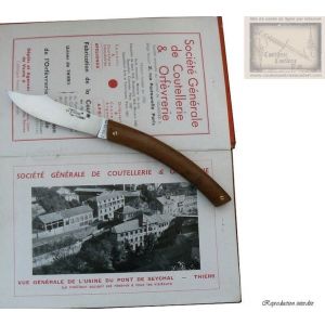 couteau le Thiers MC Cognet, manche en d' alseis, lame inox