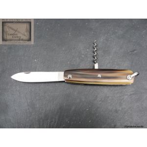 Canif Mongin 10cm 2 pi&eacute;ces en Corne Blonde