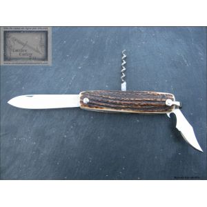 Couteau Mongin,canif Mongin, 3 piéces, manche en bois de cerf de 8 cm
