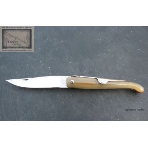 Couteau Mongin,Bieslois Mongin,manche 10 cm corne blonde