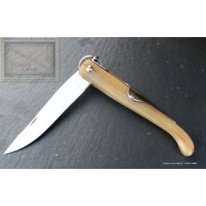 Yatagan Mongin 18 cm en Corne Blonde