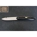 Navette Mongin 10 cm en corne noire SANS ANNEAU