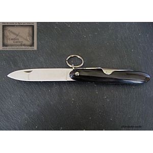 Navette Mongin 10 cm en Corne de Buffle avec Anneau