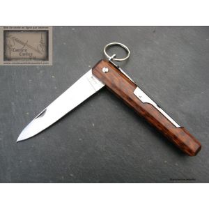facette Mongin manche 12 cm en bois amourette avec anneau