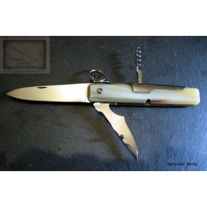 Facette Mongin,manche 13.5cm 3 pieces corne blonde