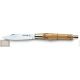 couteau nontron,a double virole n25,manche en buis