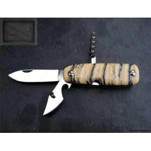 Piece unique Mongin canif 8 cm en molaire de mammouth