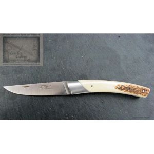 Couteau Chambriard compact en bois de cerf