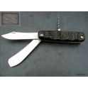 Casse croute D.Margaux, 3 pieces, manche 10cm en corne buffle brut