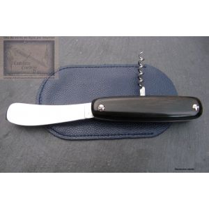 Casse croute D.Margaux, 2 pieces avec manche 10cm en bois d ebene