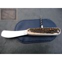 Casse croute D.Margaux, 2 pieces avec manche 10cm  en bois de cerf