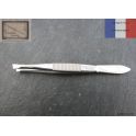Pince à épiler de Nogent en inox 8cm mors biais