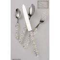 couverts de table Saint Joanis,ensemble Rachida,75 pieces,argent