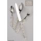 couverts de table Saint Joanis,ensemble Rachida,75 pieces,argent