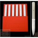 Coffret 6 couteaux Perceval 9.47 blanc