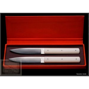 Couteaux Perceval 9.47 blanc