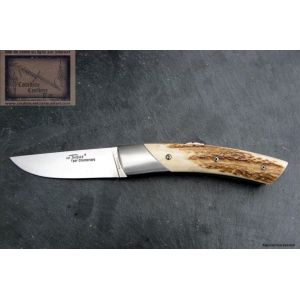 Couteau Chambriard le Trappeur en bois de cerf lame carbone XC75