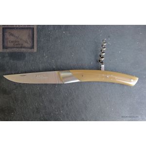 Couteau Chambriard, le Thiers grand cru pointe corne, lame carbone XC75