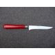 couteau steak de Nogent, manche couleur rouge, lame crantee