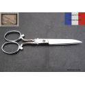 ciseau lingere crosse de Nogent 12.5cm chromé déco points de couleurs