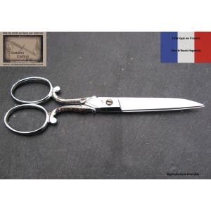 ciseau lingere crosse de Nogent 12.5cm chrom&eacute; d&eacute;co points de couleurs