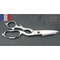Ciseau ecailleur, ciseau de cuisine Nogent, branches en inox