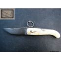 Cornillon Mongin 12cm en Ivoire Phacochere Lame et Ressort Damas
