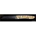 Couteau Perceval L09 damas en corne blonde de belier