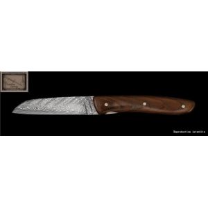 Couteau Perceval L09 damas en ébène du Mozambique