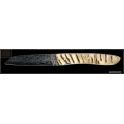 Couteau Perceval L10 damas en corne blonde de bélier