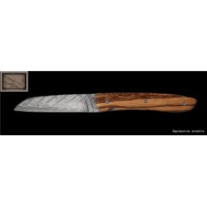Couteau Perceval L09 damas en bois de serpent
