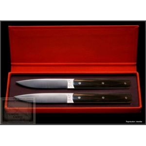 Couteau Perceval 9.47 en &eacute;b&egrave;ne de macassar