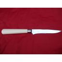 couteau steak de Nogent, manche couleur blanc, lame crantee