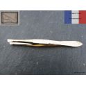 Pince a epiler de Nogent doree 8cm mors courbes biais