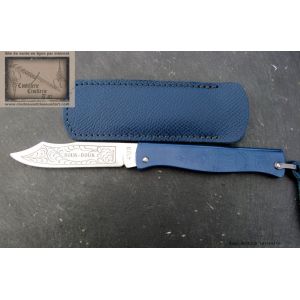 mini Douk Douk bleu lame inox