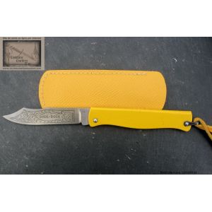 mini Douk Douk jaune lame inox