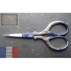 Ciseau a broder de Nogent bleu nacre