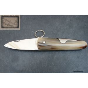 Coup de poing Mongin 8 cm en corne blonde