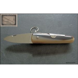 Coup de poing Mongin 7 cm en corne blonde