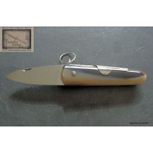 Coup de poing Mongin 9 cm en corne blonde