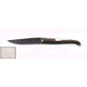 bieslois Mongin,manche 12 cm en bois de palissandre,lame Damas